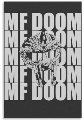 HTPOSDE Mf Poster Doom Masks Poster Leinwand Gemälde Wandkunst Bild Wohnkultur Druck für Schlafzimmer Wohnzimmer 30 x 45 cm Ungerahmt