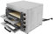 Four à pizza électrique en acier inoxydable 3000 W pour l'intérieur - Double étage - 2 étages - Avec réglage de la température de 50 à 350 °C - Pour pizzeria, restaurant, boulangerie, maison