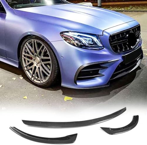 LIULAOGEN Maßgeschneidert Frontspoiler Lippe für Benz E Class W213 E200 E250 E300 E400 Sport E43 AMG Sedan 2017-2019,Auto ABS Frontstoßstange Frontspoiler,Frontspoilerlippe Protector Zubehör
