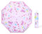 decalsweet Ombrello Pieghevoli Antivento Bambino, Ombrello Automatico da Sole con Strisce Riflettenti, Ombrello Piccolo Portatile Resistenti da Viaggio per Ragazzo e Ragazza, Unicorno Rosa
