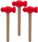 KOMBIUDA 3 Pièces Marteau en Bois Jeux Jouets bébés s'agiter Robot Toys Goodies Noel Toys for Mini Marteau Marteau pour Tout-Petits Petit Marteau Mini-Marteau
