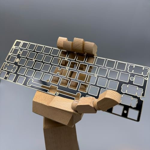 ExotiCore Wooting 60HE Tastatur PC / FR4 / POM/Kohlefaser Schalterplatte (Plattenmontage)(Black FR4)