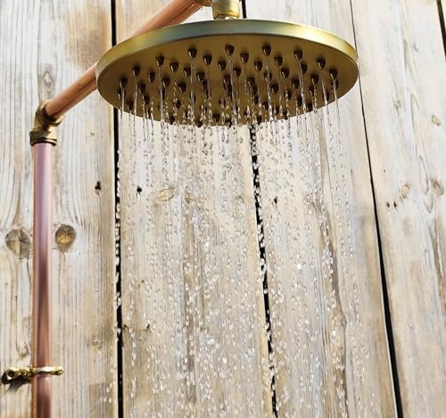 8 Inch Brass Shower Heads - Indoor/Outdoor Use