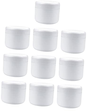 FOMIYES 10 Stück Auslaufsichere Nachfüllbare Reisecremedosen aus Pp 30ml Weiß Tragbar für Camping und Geschäftsreise Cosmetic Container