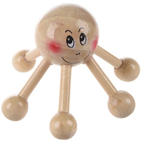 Correa Home Office 6 Points Tension Relief Wood Head Scalp Massage Equipment