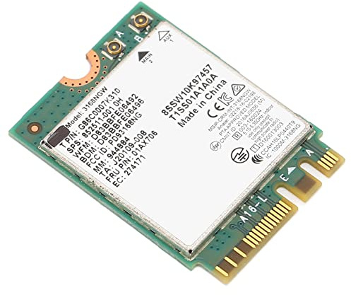 Picysa Drahtmodul 3168NGW, WLAN, AC NGFF M.2 mit BT4.2, für Laptops mit NGFF-Steckplätzen