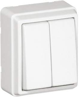 Efapel serie 3700 - Doble interruptor serie 3700 blanco