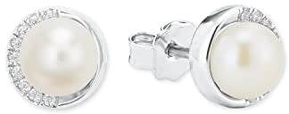 s. Oliver Ohrringe für Damen, Zirkonia / 925 Sterling Silber, Rhodiniert