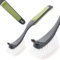 CleanPEAK Pack of 2 Fantail Dish Brushes with Soft Grip Handle, Non-Scratch Bristles and Extra Bristle Head – Grey/Green