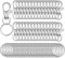 SANNIX 60pcs Keyrings Key Chain Clip Hooks Swivel Clasps Lanyard Snap Hooks with Split Key Rings, Keychain Hooks for Hanging Crafts Jewellery Making