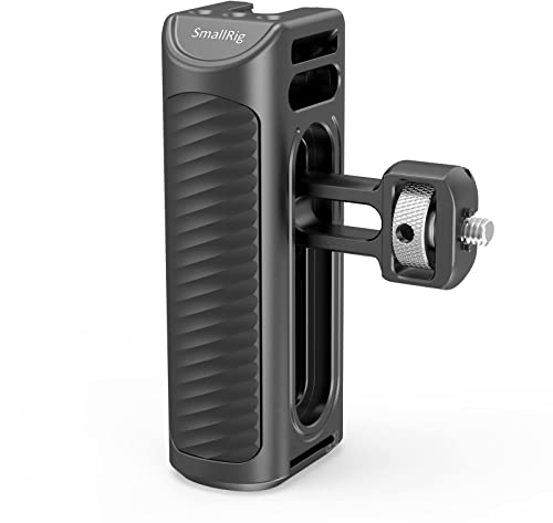 SMALLRIG Smartphone Video Griff mit Cold Shoe Mount, Handy Griff Video Halterung Verstellbarer Griff für Smartphone Rig für YouTube Tiktok-HSS2424