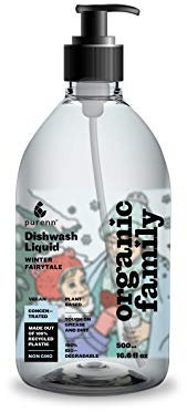 purenn Ökologische Spülmittel ohne Aroma WINTER FAIRYTALE. Empfindlich, 500 ml