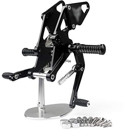 Topteng Fußrastenanlage, Fußrastenanlage, passend für Yamaha MT-07 FZ-07 2013-16, Schwarz