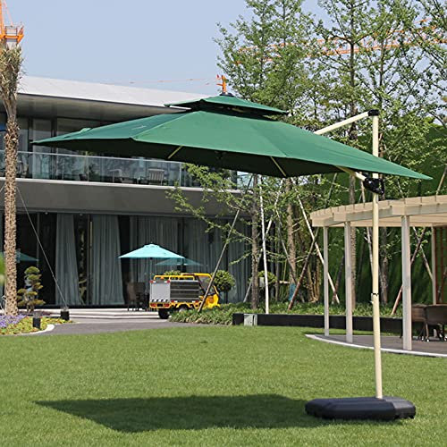 0℃ Outdoor Garden Parasol Excéntrico Banana, Parasol Colgante con Manivela Ø250cm para Jardín Terraza Piscina, Sombrilla de Jardín con Manivela, Solar Sombrilla, Parasol Excentrico, Protección UV,#5
