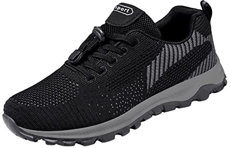 Yowablo Mode Sommer und Herbst Casual Männer Sportschuhe rutschfeste Mesh Atmungsaktive Einfarbig Bequem Schuhe Herren Boots
