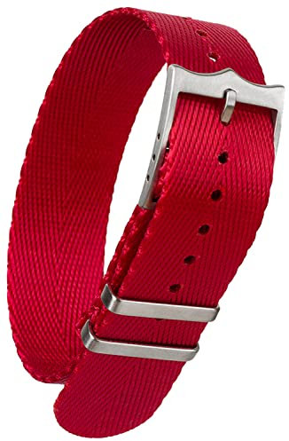 Einpass-Uhrenarmband mit Fischgrätenmuster, NATO G10, ZULU-Stil, mit verstellbarer Kronenschnalle, 20 mm, 22 mm, 22 mm, Nylon