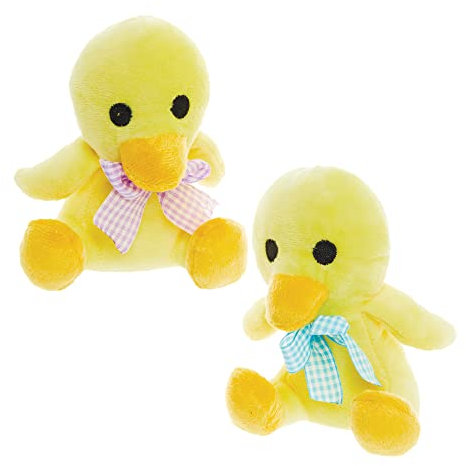 Baker Ross FX466 Küken-Plüsch - 2er-Pack, Kuscheltier Oster-Partytütenfüller