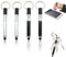 4 en 1 Stylet Porte-Clés avec Mini Stylo Bille Bullet Stylet, Porte-clés Métal pour Tablette Tactile