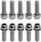 10 Piezas Pernos de Vástago de Bicicleta, M6x20mm Bicicleta Disco Freno Pinza Tornillos, Tornillos de Vástago de Bicicleta con Arandelas, Tornillos para Potencia de Bicicleta de Montaña (Silver)