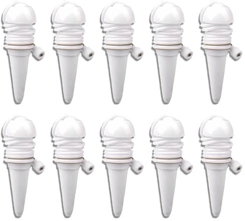 com-four® riego Cono Sistema de riego automático de 10 piezas, cono de riego, regador de plantas de goteo automático, de liberación lenta, para plantas de exterior e interior Flores