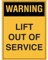 Avviso Ascensore Fuori Servizio Segnali Di Avvertimento Targa In Metallo Poster Metallo Targa Con Stampe Per Esterni Garage 20X30cm