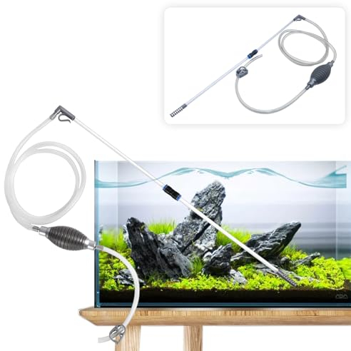 Fish Tank Mini Water Changer,Small Vacuum Syphon Cleaner for Aquarium,3 in 1 Aquarium Gravel Cleaner Pump Sand Kit