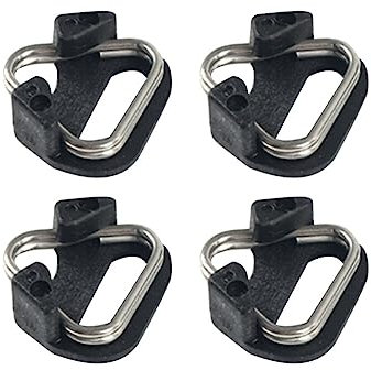 PartyKindom 4pcs Camera Strap Triangle Hook Adapter Split Ring Quick Release Stainless Steel Buckle for Camera