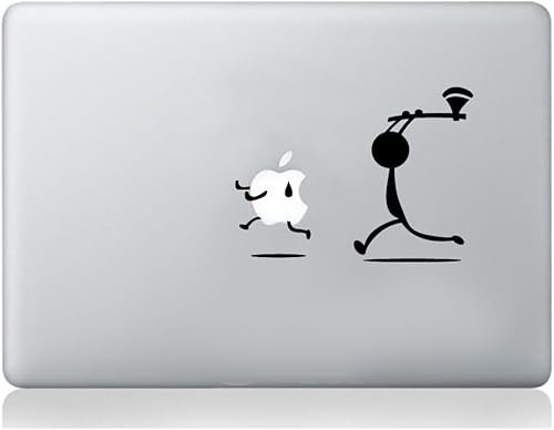 Aufkleber Man with Axt, kompatibel mit MacBook, Apple, Laptop, Kunst, Grafik, Vinyl, lustiges Wandbild