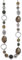 FULU AUTUMN Collier de Perles Long en Argent - Collier Boheme avec des Cristaux et des Perles en Pierre Naturelle Bijoux Fantaisie - Belle Idée de Cadeau de Fête Des Mères(Army Green)