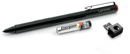 Lenovo 4X80H34888 Original Active Pen - schwarz (Bulk) inkl. Batterie für ThinkPad X1 Tablet Gen 2 (20JB/20JC), Yoga 520-14IKB (80X8/80YM), Flex 5-1570 (80XB/81CA)