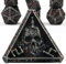 willmove Mystery Skull Metall DND Würfel Set für Dungeons and Dragons, Cthulhu DCC Einzigartige Magie RPG Rollenspiel Zubehör Geschenke (Blutflecken)