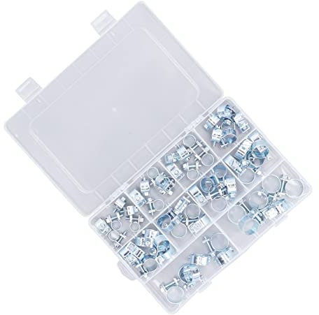 T Bolt Hose Clamp, T Bolt Clamp Adjustable Galvanised Iron Pipe Tube Hose Clamp Tool 60 PCS T Bolt Hose Clamp Hose Clamp Kit for Water Pipe