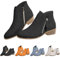 Generico Tronchetti Donna Invernali Eleganti, Scarpe Stivali Donna Morbidi Tacco Basso, Stivaletto Morbidi Tronchetti Antivento Chelsea Boots Donna Bassi, Stivali Chelsea Donna