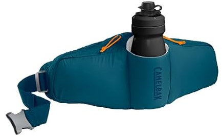CamelBak Podium Flow 2 Sac Banane pour VTT, vélo de Gravier – Contient Une Bouteille de vélo Podium Dirt Series de 621 ML, Bleu marocain