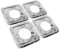 RORPOIR Gas Stove Burner Liners 10pcs Aluminum Foil Covers Oilproof Range Protectors for Stove Top
