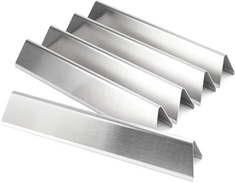 BBQ-Yummy 7636 - Barre in acciaio inox per Weber Spirit I & II E/S-310 320 330 Series, 38,8 cm, copertura del bruciatore per Weber Spirit 300 serie, ricambio per scudo termico