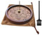 VntMQP Brûleur d'encens en Bois de Lotus - Portable - avec Pochette en Velours et Brosse de Nettoyage - Fabriqué à la Main - pour la décoration d'intérieur, la méditation et Le Yoga (Couleur Noyer)