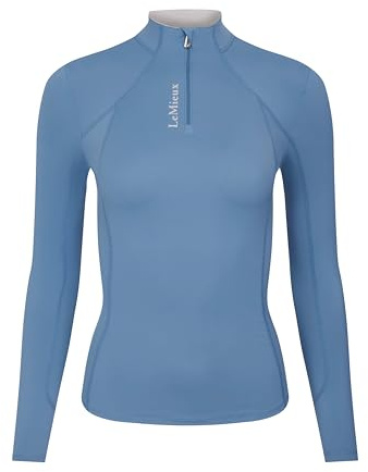 LeMieux Classique Womens Long Sleeve Base Layer - Benetton Blue
