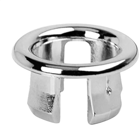 Sink Overflow Ring | 22-24mm Sturdy Sink Hole Replacement Overflow Hole | Sink Hole Cap |,Sink Basin Overflow Trim Ring - Double Layer Overflow Cover Insert In Hole For Hole Diameter Replacement