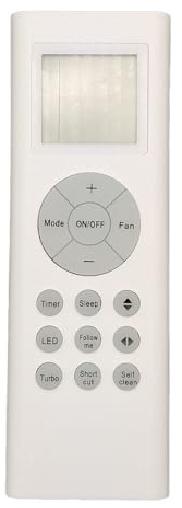 IOOIQQ Mando a distancia RG66A1/BGEF para MIDEA A/C .RG66A1-BGEF.RG66A1 BGEF.RG66A2/BGEF.Johnson EAS-Electric.E-ADVANCED25.E-ADVANCED35 E-ADVANCED52.E-ADVANCED71 EADVA255. NT EUM1 Mando a distancia de