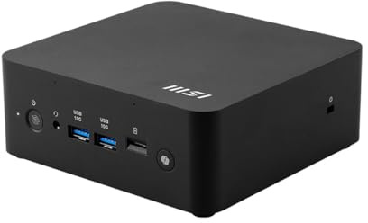 MSI Cubi NUC AI+ Desktop, Intel Core Ultra 7-258V, 32GB di memoria, 1TB SSD, WiFi 6E, BT 5.3, Thunderbolt 4, Pulsante Copilot, Win 11 Home: Nero 2MG-023US