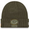 New era Green Bay Packers NFL 2018 Salute to Service Olive Beanie - One-Size