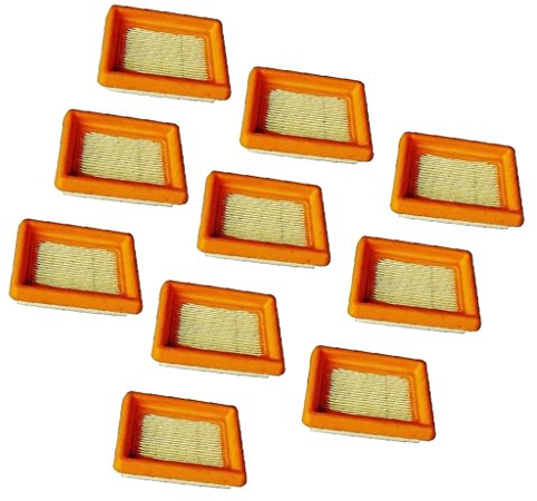 MagiDeal 10 Pezzi Filtro Aria, Filtri per Tagliaerba per Stihl Fs120 Fs200 Fs250 Fs300 Fs350 Fs400 Fs450, Per Stihl # 4131 141 0300, Per Filtro Dell'aria per Tosaerba/Trattore. 8.5x 8x 2.5cm