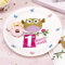 Premium Weddings Kindergeburtstag 'Kleine Eule' 1st Birthday rosa 8 Pappteller - Babyparty Teller