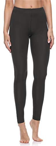 Merry Style Leggings Damen Baumwolle für das ganze Jahr Bequeme Leggings Blickdicht Damen Ideal für Yoga Sport Gym und Freizeit MS10-198 (Graphite, XXL)