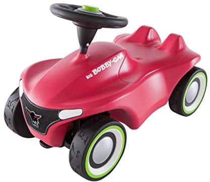 BIG-Bobby-Car-Neo Pink - Rutschfahrzeug für drinnen und draußen, Kinderfahrzeug mit Flüsterreifen im modernen Design, für Kinder ab 1 Jahr