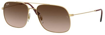 Ray-Ban Unisex RB3595 Sonnenbrille, Gold, 59