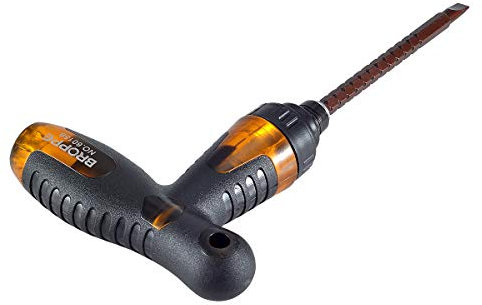 KATUR Tournevis multi-embouts à cliquet réglable, forme en T, tournevis cruciforme télescopique réglable à double usage, clé à cliquet, clé à main, outil de réparation de douille