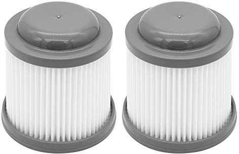 DingGreat 2Pcs Filtro pieghettato lavabile per gli aspirapolvere portatili Black+Decker Dustbuster PHV1210, PHV1410, PV1020L, PD11420L, PHV1810 (alternativa a VF90, VF90-XJ, PVF110)