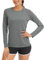 TACVASEN Damen UV-Schutz Langarm Tops Urlaubs Shirt Strand Sonnenschutz Wandern Oberteil Sommer UPF 50+ Angeln Outdoor (M, Dunkelgrau)(M,Dunkelgrau)